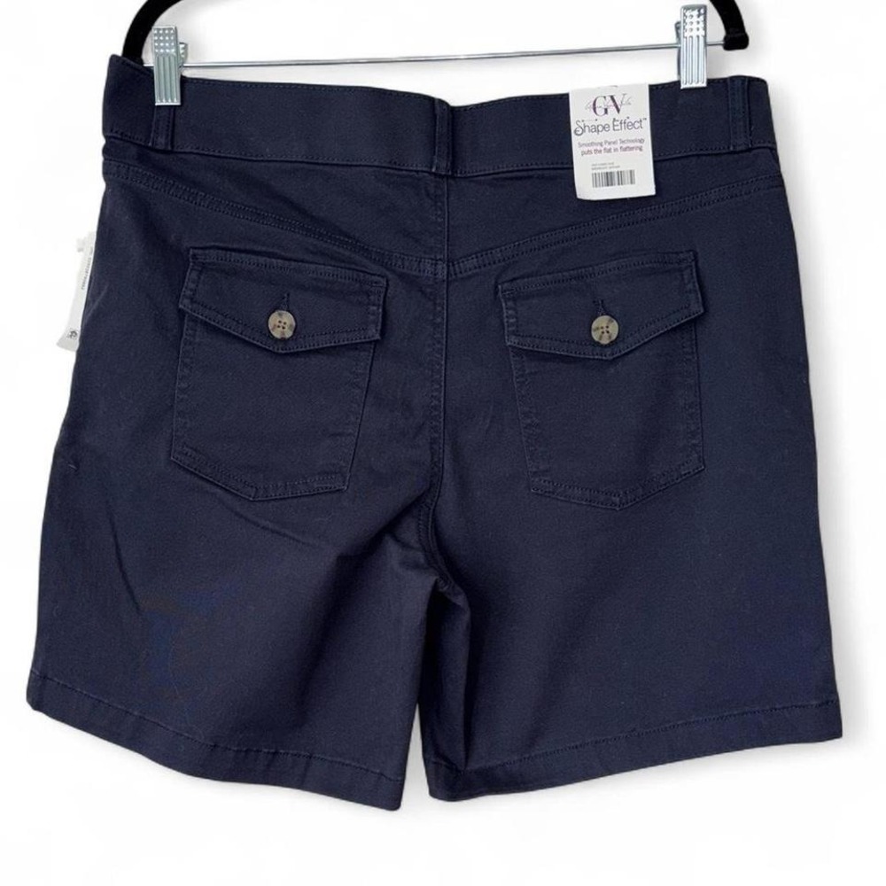 NEW Gloria Vanderbilt #Shape Effect #High-Rise Short #Blue Navy #Size 12